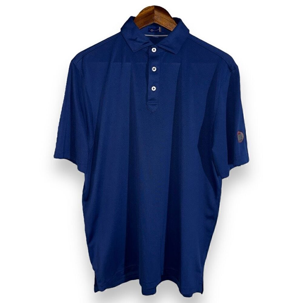 Stitch Golf Solid Navy Performance Golf Polo Shirt M